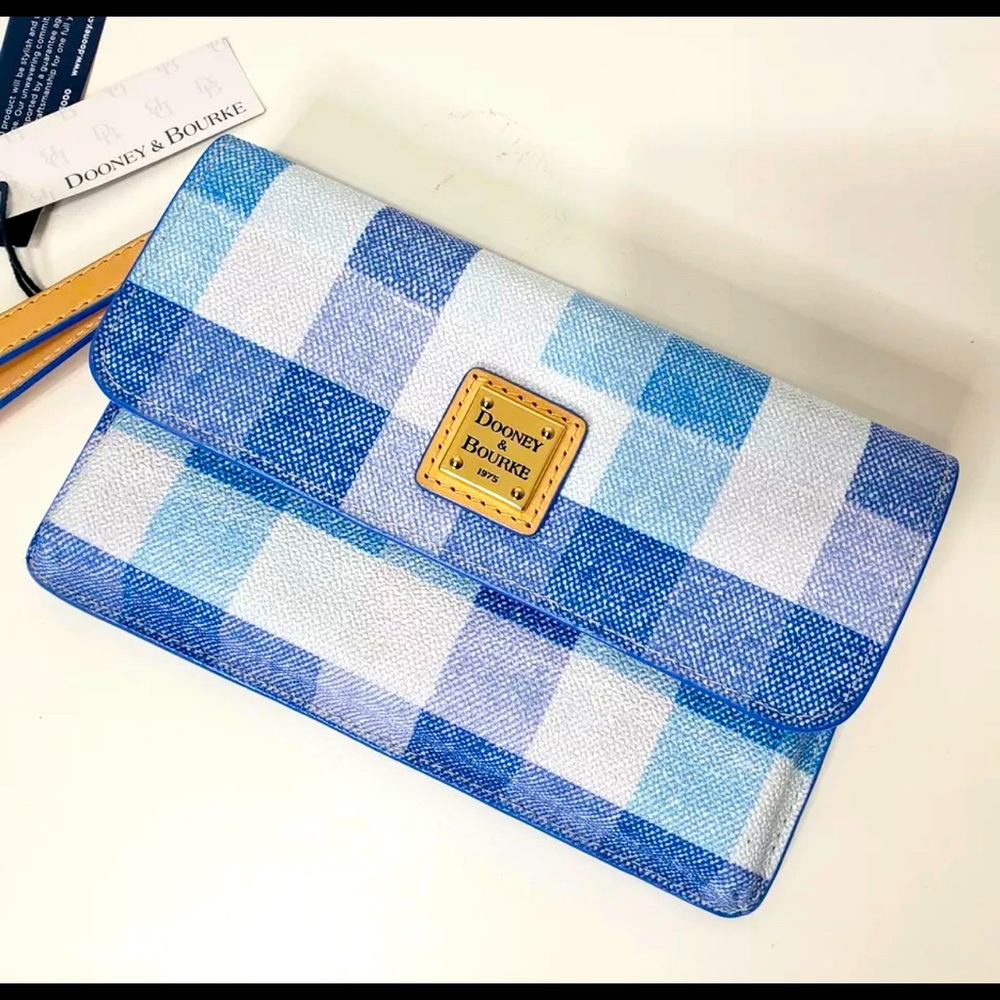 Dooney & Bourke Quadretto Check Wristlet Wallet